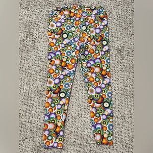 LuLaRoe Tall & Curvy Multicolored Green, Purple Orange Circles